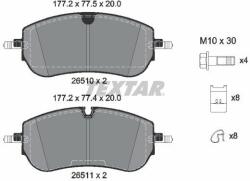 TEXTAR set placute frana, frana disc TEXTAR Q+ 2651001 (2651001)