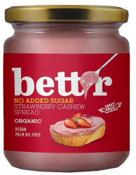 Bettr bio vegán epres kesudiókrém hozzáadott cukor nélkül 250 g - fittipanna