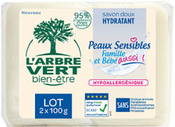 L'Arbre Vert szappan családbarát 2x100g 200 g - fittipanna