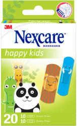 Nexcare sebtapasz happy kids állatos vegyes minták 20 db - fittipanna