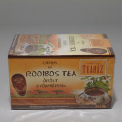 Gárdonyi Teaház rooibos tea gyömbéres citrusos ízű citromfűvel 20x1, 5 g - fittipanna