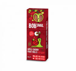 Bob Snail gyümölcstekercs alma-meggy 30 g - fittipanna