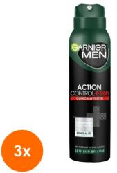 Garnier Men Action Control 96h deo spray 3x150 ml