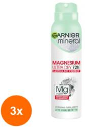 Garnier Mineral Magnesium Ultra Dry 72h deo spray 3x150 ml