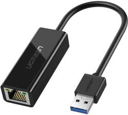 UGREEN Placa de retea ADAPTOR RETEA Ugreen, "CR111" USB to Gigabit LAN Adapter, LED, negru "20256" (include TV 0.18lei) - 6957303822560 (20256)