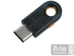 Yubico YubiKey 5C - USB-C, cheie/token cu autentificare multifactor, OpenPGP și suport pentru Smart Card (2FA) (YubiKey 5C) Securitate laptop