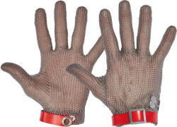 BATM Mănuși-oțel, la două mâini, fără mânecă roșie M (0114000199080)