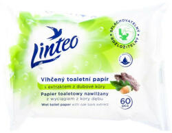Linteo Hârtie igienică Linteo Satin umezită 60 buc scoarță de stejar