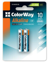 ColorWay Baterii alcaline Colorway AAA/ 1.5V/ 2 bucăți în pachet/ Blister (CW-BALR03-2BL)