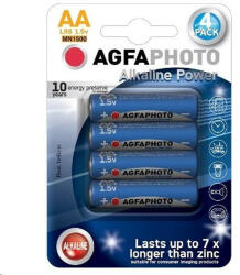 AgfaPhoto Power baterii alcaline LR06/AA, blister 4 buc (AP-LR06-4B) Baterii de unica folosinta