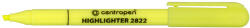Centropen Evidențiator Centropen 2822 galben vârf de pană lățime 1-3mm