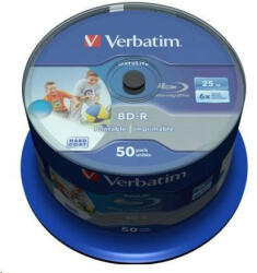 Verbatim BD-R SL Datalife (pachet de 50) Blu-Ray / Spindle / 6x / 25 GB Wide Printable (43812)