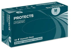  Mănuși de unică folosință PROTECTS HYGIENIC VINYL 08/M - fără pulbere - albastru 09 | A5066/09 (A5066_09)