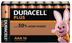 Duracell MN2400B16 Duracell Plus AAA 16 pachete (MN2400B16) Baterii de unica folosinta