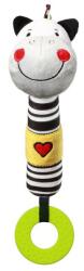 BabyOno - Jucărie de pluș care scârțâie, cu teether zebră Zack (5901435409169)