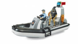 BRUDER Barcă de poliție cu girofar rotativ, figurine și accesorii (62733) (62733)