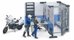 BRUDER Post de poliție cu polițist, infractor și motocicletă (62732) (62732) Figurina
