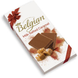 The Belgian táblás sós karamellás tejcsokoládé - 100 g - koffeinzona