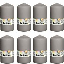 Bolsius Pillar candle warm grey 8 pcs (428085)