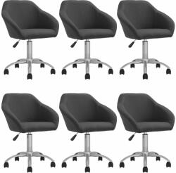 vidaXL 6 buc gri închis 3089579