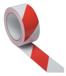 Euro Tape Padlójelölő ragasztószalag, 48mmx33m, piros/fehér (kord33p)