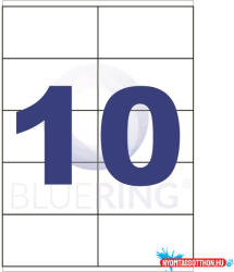 Bluering Etikett címke, 105x57mm, 10 címke/lap Bluering® (BRET116)