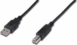 ASSMANN AK-300105-010-S USB-A - USB-B (apa - apa) kábel 1m - Fekete (AK-300105-010-S)