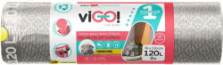 viGO! Saci de gunoi cu legături viGO! - Premium #1, 120 l, 8 buc, argintiu (2218052)