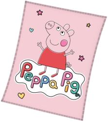 Sonne Păturică pentru copii Sonne - Peppa Pig Happy, 110 x 140 cm (PP224051-KOC) Lenjerii de pat bebelusi‎, patura bebelusi