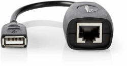 Nedis Aktív USB-kábel | USB 1.1 | USB-A Dugasz | RJ45 Aljzat | 12 Mbps (CCGB60EXTBK500)