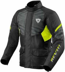 Rev'it! Jacket Duke H2O Negru/Galben Neon L Geacă textilă (FJT308-1450-L)