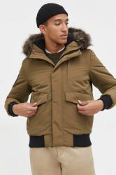 Superdry rövid kabát férfi, zöld, téli - zöld M - answear - 50 990 Ft