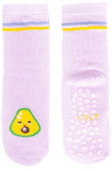  Yo! ABS csúszásgátlós zokni 23/26 - halványlila/avokádó