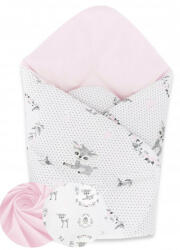 Baby Shop pólyatakaró 75x75cm - őzike rózsaszín - babastar