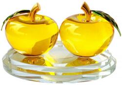  2 mere suport aromaterapie, remediu de armonie în relații, cristal k9 galben 12 cm