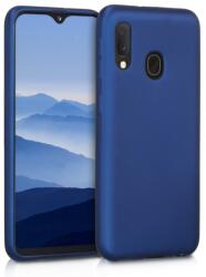 kwmobile Husa pentru Samsung Galaxy A20e, Silicon, Albastru, 48739.64 (48739.64)