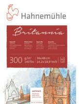 Hahnemühle Britannia akvarell papír tömb 300 g/m2 hot pressed/36x48 lap: 12