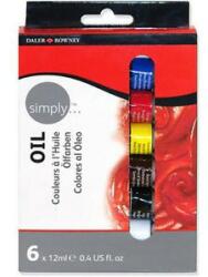  Daler-Rowney Simply olaj festék készletek/6x12ml készlet
