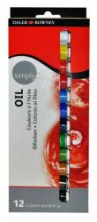  Daler-Rowney Simply olaj festék készletek/12x12ml készlet