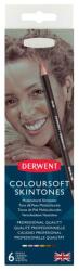 Derwent Coloursoft színes ceruza készlet/6 db-os Skintones készlet fémdobozban