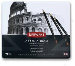 Derwent Graphic grafit ceruza készlet/24 db-os készlet fémdobozban