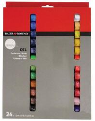  Daler-Rowney Simply olaj festék készletek/24x12ml olaj készlet