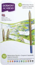 Derwent Academy Watercolour akvarell ceruza készlet/12 db-os készlet fémdobozban