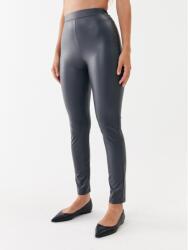 Max Mara Leisure Műbőr nadrág Zefir 23378601 Szürke Slim Fit (Zefir 23378601)