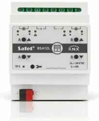 SATEL KNX-BSA 12L Roló/redőny vezérlő KNX automatizálási rendszerhez; 2 kimenet; 24 VDC (KNX-BSA 12L)