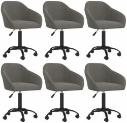 vidaXL 6 buc gri închis 3089651