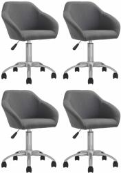 vidaXL 4 buc gri deschis 3089566