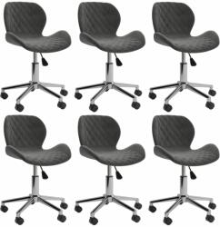 vidaXL 6 buc gri închis 3088402