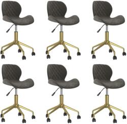 vidaXL 6 buc gri închis 3088444