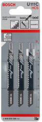 Bosch U 111 C Basic for Wood Szúrófűrészlap 92x3, 0mm, 3db 2608630566 (2608630566)